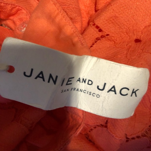 Janie and Jack lace romper, 12-18 months, snap closure bottom, buttons on strap - Picture 4 of 13